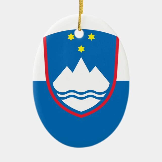 Ornement En Céramique La Slovénie (Devant)