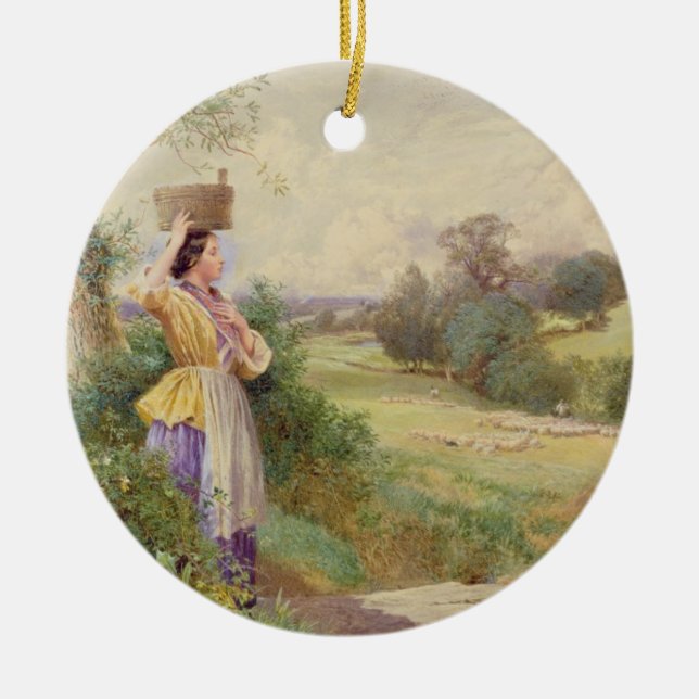 Ornement En Céramique La trayeuse, 1860 (Devant)