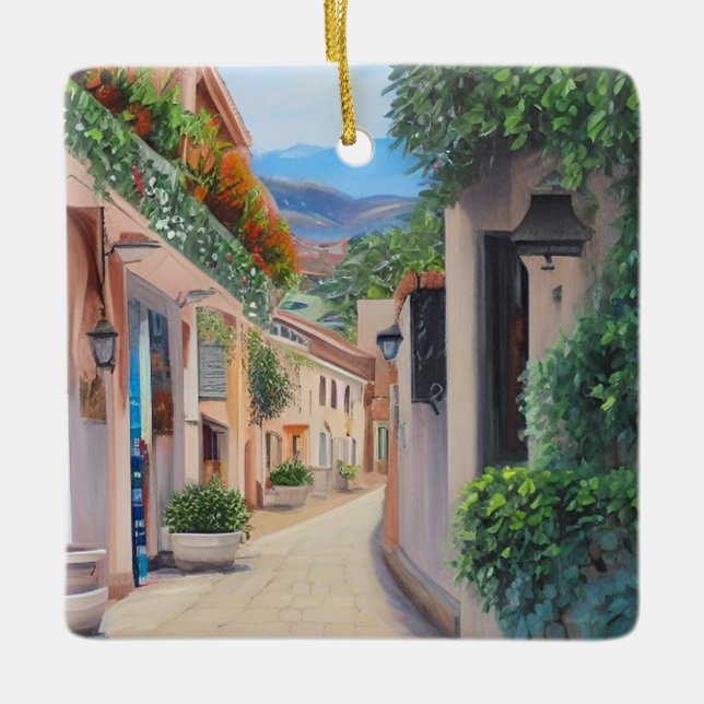 Ornement En Céramique La vieille ville de Marbella (Devant)
