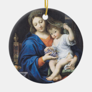 Ornement En Céramique La Vierge des raisins, 1640-50