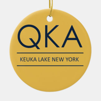 Ornement En Céramique Lac New York de QKA Keuka