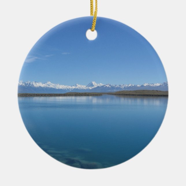 Ornement En Céramique Lac Tekapo, Nouvelle Zélande (Devant)