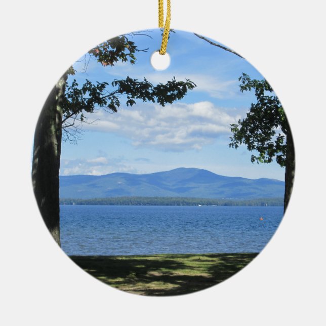 Ornement En Céramique Lac Winnipesaukee (Devant)