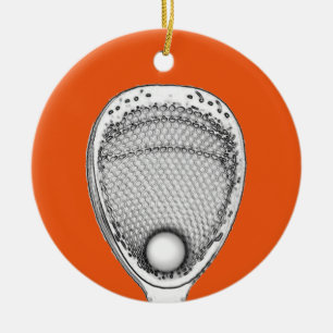 Ornement En Céramique Lacrosse Goalie