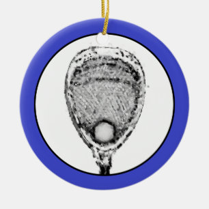Ornement En Céramique Lacrosse Goalie Gite Cadeau