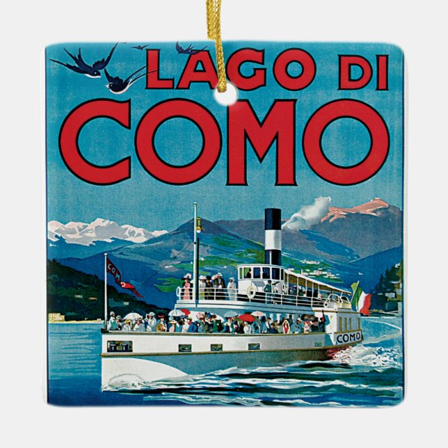 Ornement En Céramique Lago di Como (Devant)