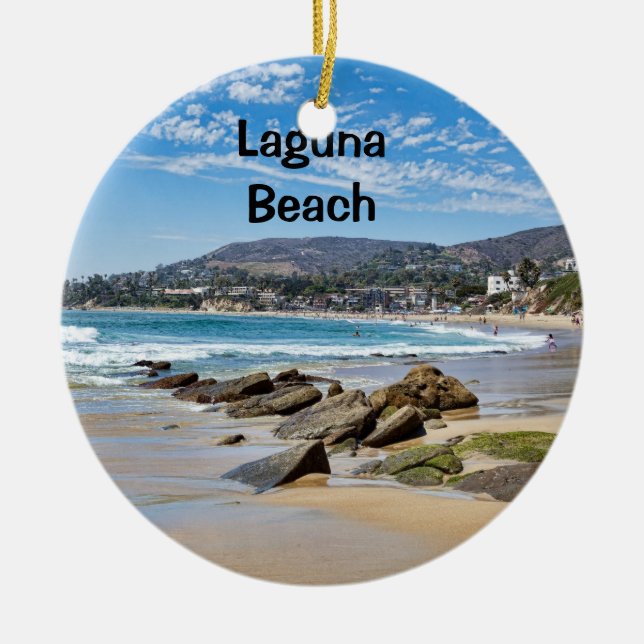 Ornement En Céramique Laguna Beach Holiday (Devant)