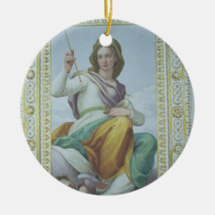 Ornement En Céramique L'allégorie de la chasteté (fresque)