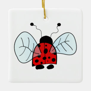 Ornement En Céramique Lampe de table coccinelle