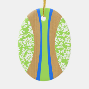 Ornement En Céramique Laniakea Hawaiian Surfboard Orament