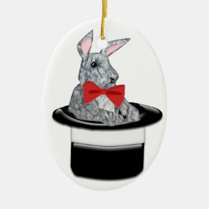 Ornement En Céramique Lapin magique