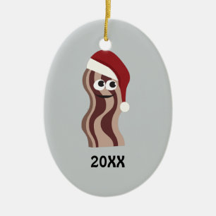 Ornement En Céramique Lard de Père Noël