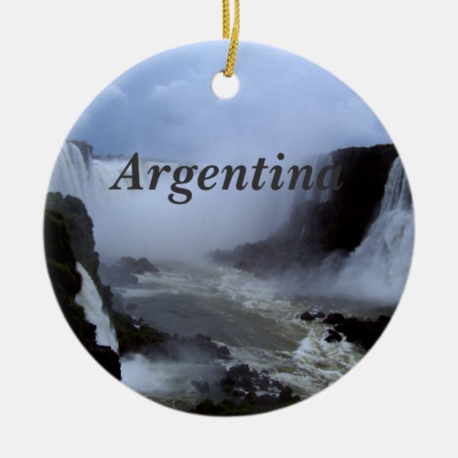 Ornement En Céramique L'Argentine (Devant)