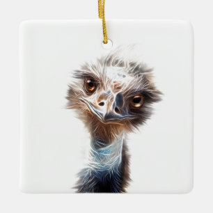 Ornement En Céramique L'Art Lumineux Emu Bird