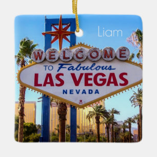 Ornement En Céramique Las Vegas personnalisé