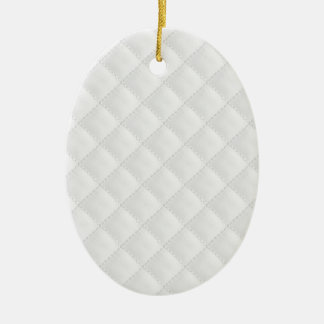 Ornement En Céramique Latéral cuir piqué double par blanc