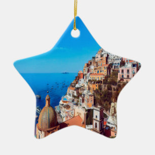 Ornement En Céramique ldp POSITANO - Côte d'Amalfi - Panorama