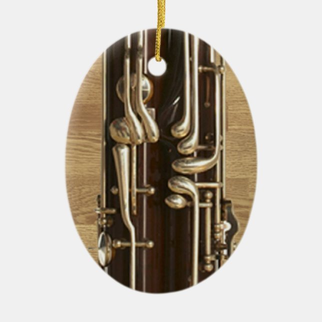 Ornement En Céramique Le basson verrouille le pendentif d'ornement (Devant)