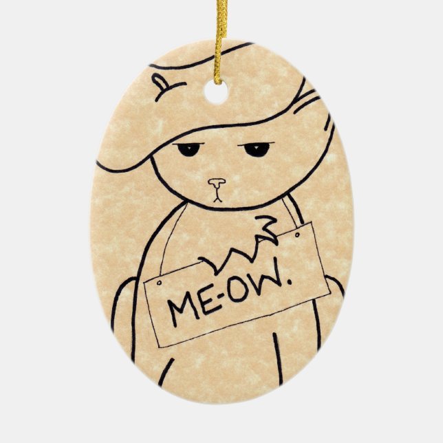 Ornement En Céramique Le Chat Ornament (Devant)
