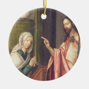 Ornement En Céramique Le Christ le rédempteur bénissant une femme