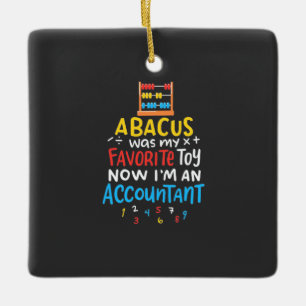 Ornement En Céramique Le Comptable Abacus Était Mon Jouet Préféré