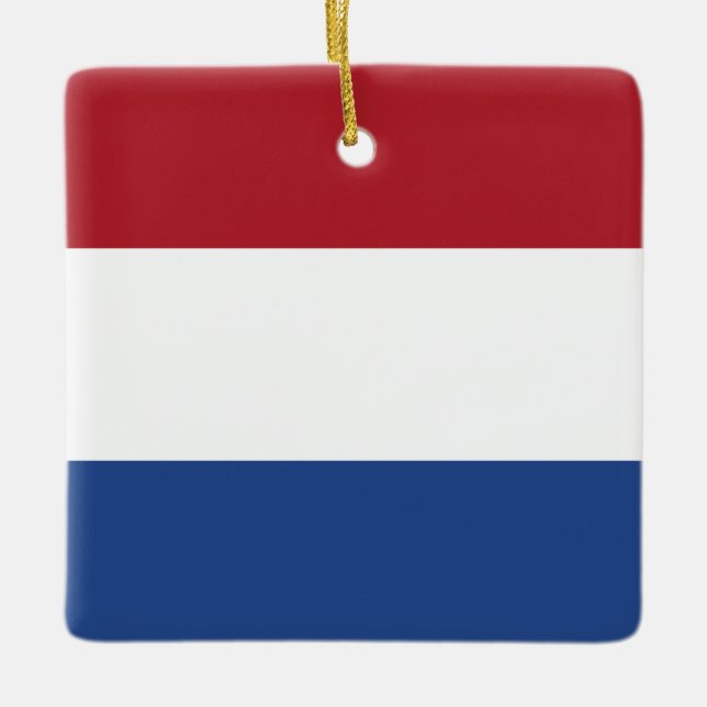 Ornement En Céramique Le drapeau Pays-Bas (néerlandais) (Devant)