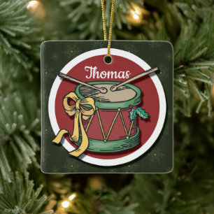 Ornement En Céramique Le Drôme De Noël En Votre Nom