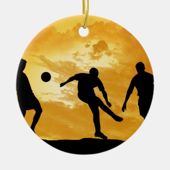 Ornement En Céramique Le football (Devant)