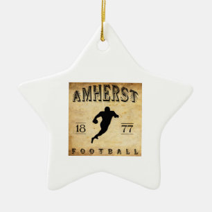 Ornement En Céramique Le football 1877 d'Amherst le Massachusetts