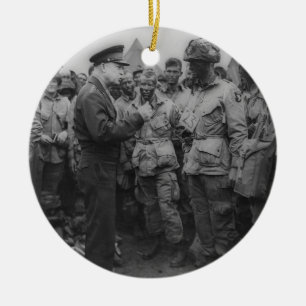 Ornement En Céramique Le Général Dwight David Eisenhower avec des