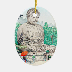 Ornement En Céramique Le grand Bouddha à Kamakura FUJISHIMA TAKEJI