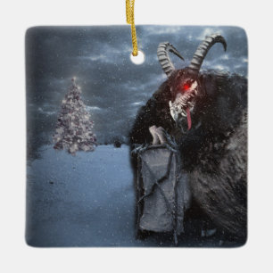 Ornement En Céramique Le Krampus