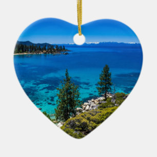 Ornement En Céramique Le lac Tahoe