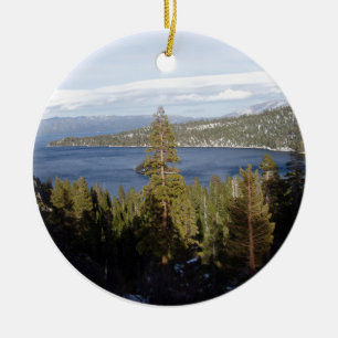 Ornement En Céramique Le lac Tahoe pittoresque