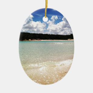 Ornement En Céramique Le Lagon Bleu