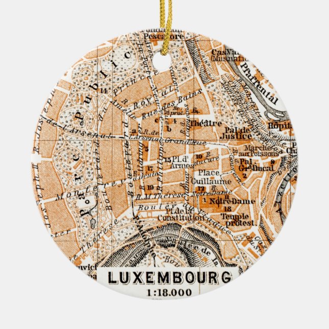Ornement En Céramique Le Luxembourg (Devant)