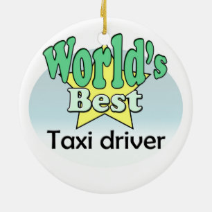 Ornement En Céramique Le meilleur pilote de taxi du monde