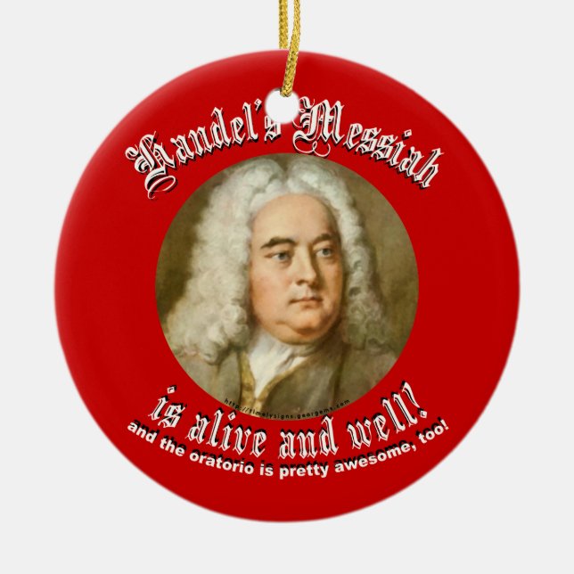 Ornement En Céramique Le Messiah de Handel (Devant)