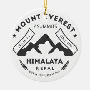 Ornement En Céramique Le mont Everest