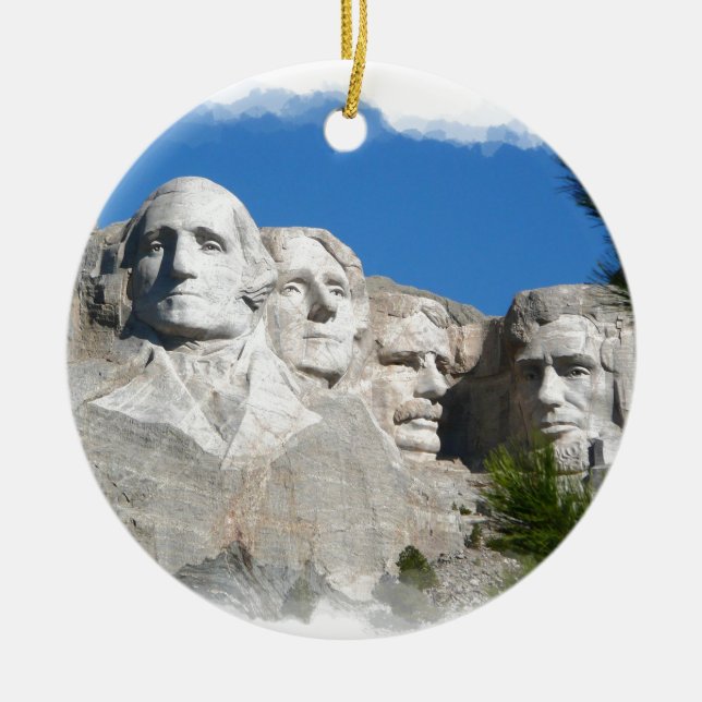Ornement En Céramique Le mont Rushmore (Devant)