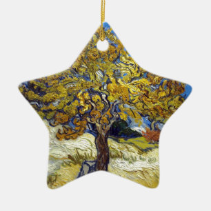 Ornement En Céramique Le Mulberry Tree, Vincent van Gogh. Vintage