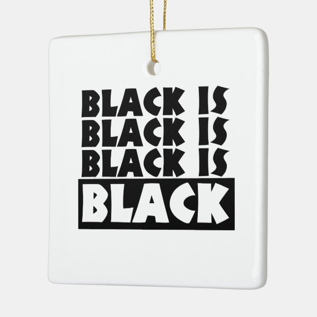 Ornement En Céramique Le noir est noir (Gauche)
