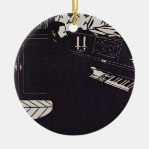 Ornement En Céramique Le piano, 1914 (gravure sur bois)