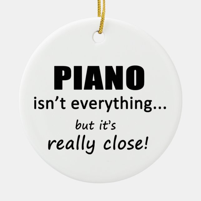 Ornement En Céramique Le piano n'est pas tout (Devant)