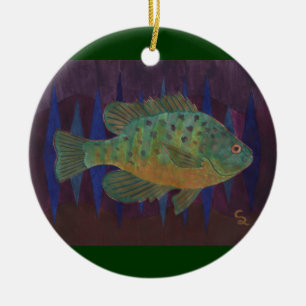 Ornement En Céramique Le plaisir du pêcheur