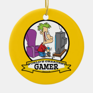 ORNEMENT EN CÉRAMIQUE LE PLUS GRAND DESSIN DE GAMER II