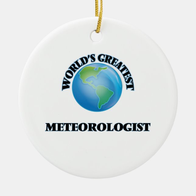 Ornement En Céramique Le plus grand météorologiste du monde (Devant)