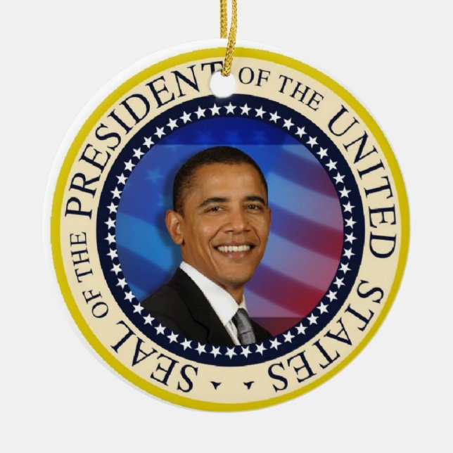 Ornement En Céramique Le Président Obama (Devant)
