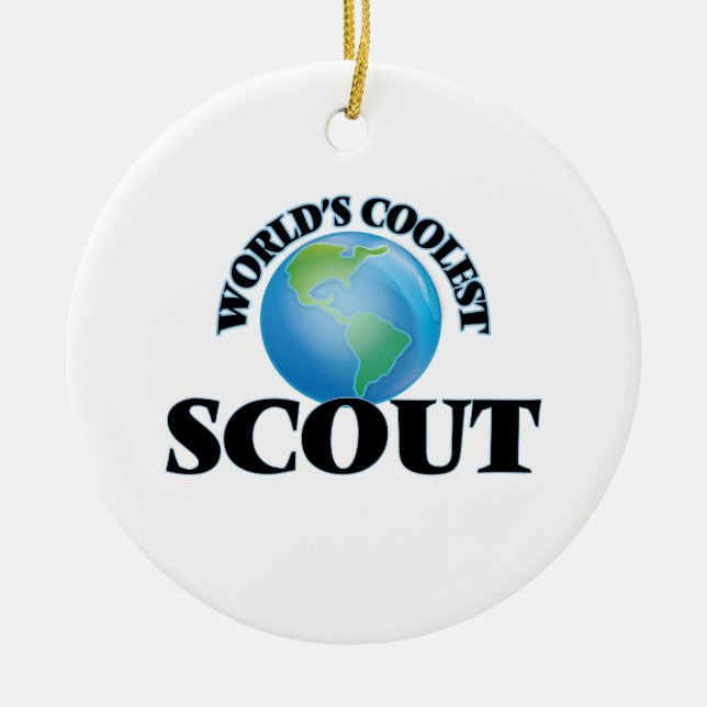 Ornement En Céramique Le scout le plus frais du monde (Devant)