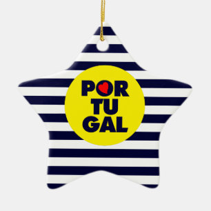 Ornement En Céramique Le soleil portugais